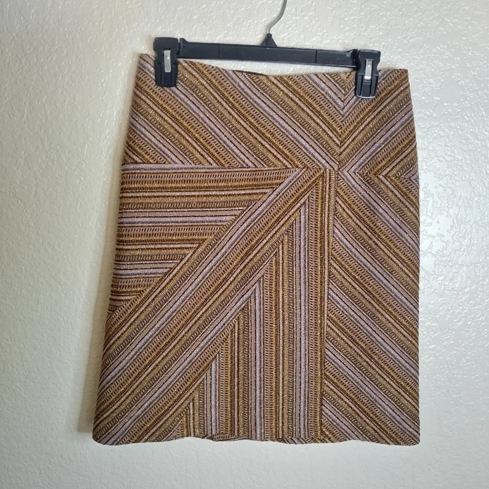 Scanlan & Theodore shimmery pencil skirt sz 8 - Picture 3 of 11